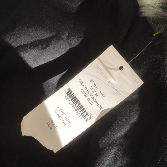 SIGNATURE STUDIO FAUX FUR SLEEVELESS VEST NWT SIZE MEDIUM - Picture 6 of 9